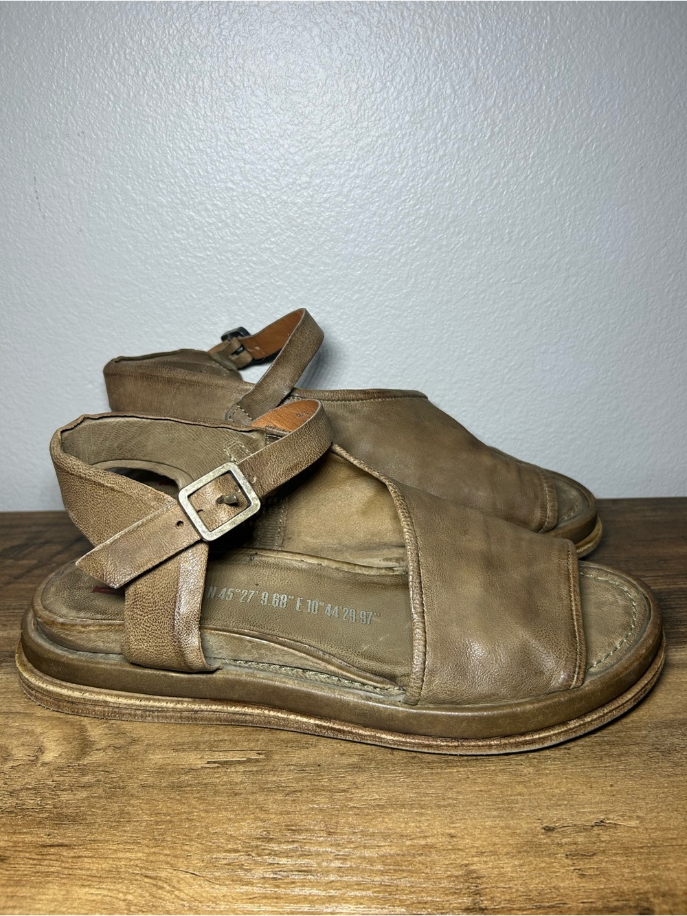 AS 98 Women’s strapped sandals Brown Leather Open-Toe Sandals
